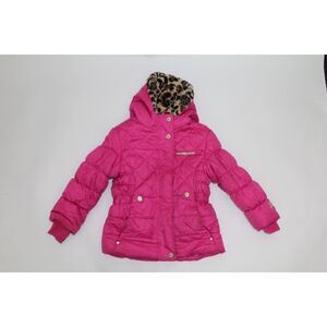 Girls Hot Pink Zeroxposaur Puffer Jacket Size 6/6X
